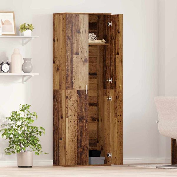 vidaXL Augstais Skapis Vecs koks 60 x 35 x 180 cm Inženierijas koks