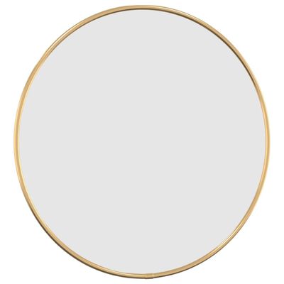vidaXL sienas spogulis, sudraba krāsā, Ø 40 cm, apaļš