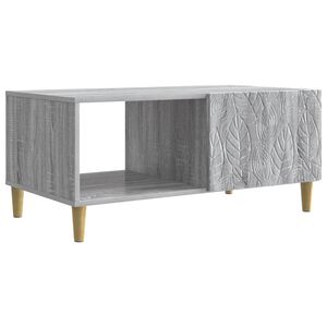 vidaXL Kafijas galdiņ&scaron; Pelēks Sonoma 90 x 50 x 40 cm Inženierijas koks