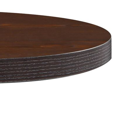 vidaXL bistro galds, tumši brūns, 60 cm, MDF