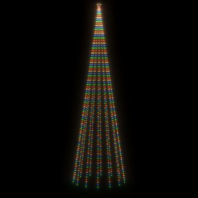 vidaXL Ziemassvētku egle ar pīķi, 1134 krāsainas LED lampiņas, 800 cm