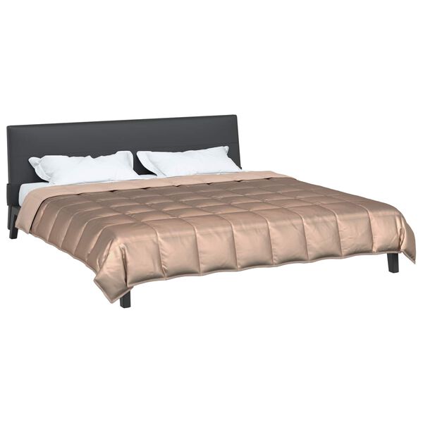 vidaXL Pilnas gada sega Zelts 220 x 240 cm Satīns un mikro&scaron;ķiedra