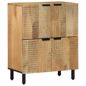 vidaXL Bufete Brūns 60x33x75 cm Masīvkoka Mango