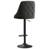 vidaXL bāra krēsli, 2 gab., tum&scaron;i pelēks samts