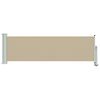 vidaXL Sānes nojume 60 x 300 cm 100% poliesters, dzelzs, tērauds