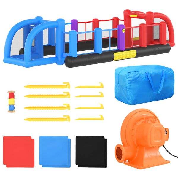 Happy Hop piepū&scaron;amais futbola laukums, 800x335x180 cm, PVC