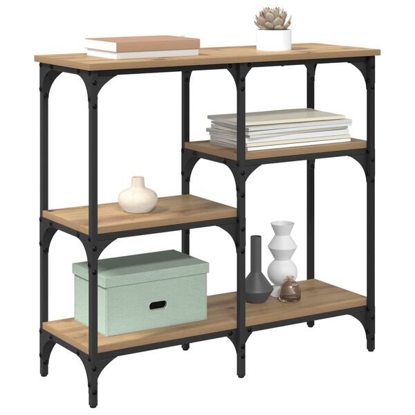 vidaXL Konsoles galds Artisānā ozols 80 x 29 x 75 cm Inženierijas koks