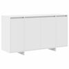 vidaXL Puse Balts 135 x 41 x 75 cm Inženierijas koks