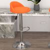 vidaXL bāra krēsls, oranža mākslīgā āda