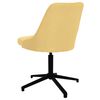 vidaXL biroja krēsls, dzeltens audums