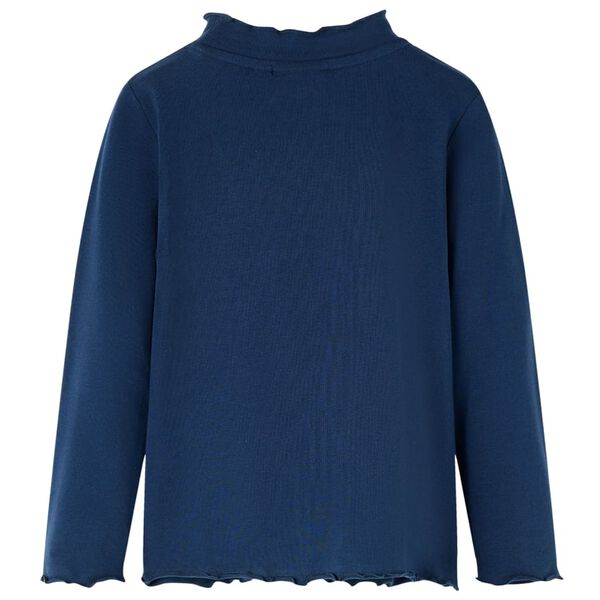 Bērnu krekls ar garām piedurknēm, tumši zils, 92