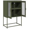 vidaXL Highboard Olive Green 68x39x107 cm Tērauds