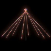 vidaXL Ziemassvētku koka gaismiņas, 576 LED, 3,6 m, daudzkrāsainas
