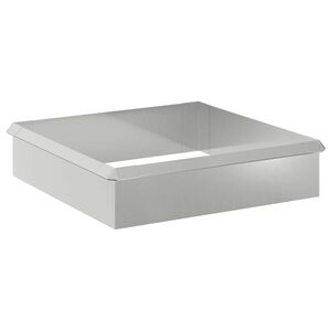 vidaXL Gliemežu sētas 8 gab. 100 x 3,5 x 25 cm Cinkots tērauds Sudraba