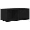 vidaXL TV skapis, melns ozola 60x31x25,5 cm inženierijas koks