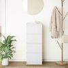 vidaXL skapītis, balts, 37,5x35x99 cm, inženierijas koks