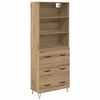 vidaXL Augstais skapītis 2 pcs Artisānā ozols 69,5 x 34 x 180 cm