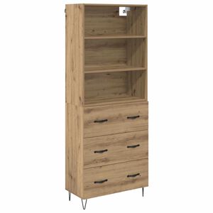 vidaXL Augstais skapītis 2 pcs Artisānā ozols 69,5 x 34 x 180 cm
