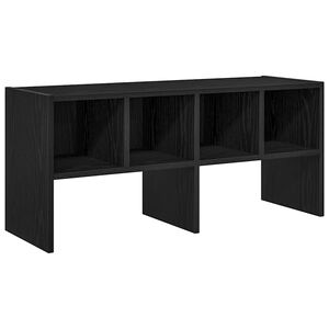 vidaXL Apavu plaukts Saliekams Melns ozols 89,5x30x40 cm