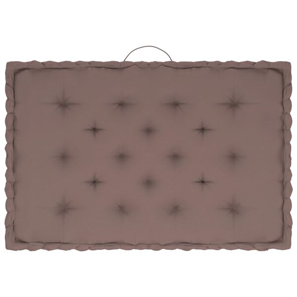 vidaXL pale&scaron;u dīvānu spilveni, 3 gab., pelēkbrūna kokvilna