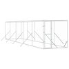 vidaXL suņu voljērs, sudraba krāsā, 2x10x2 m, cinkots tērauds