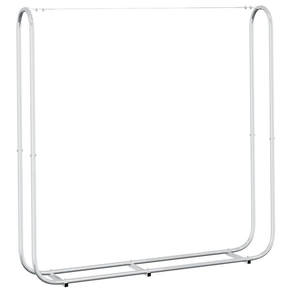 vidaXL malkas uzglabā&scaron;anas statīvs, 150x25x150 cm, cinkots tērauds