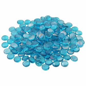 vidaXL Stikla gabals 17-19 mm Aqua zila Stikls