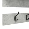 vidaXL Sienas pakaramais ar plauktu Betona pelēks 90 x 15 x 36 cm