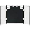 vidaXL Dartboard skapis DELFT Melns 52,5 x 10,5 x 53,5 cm