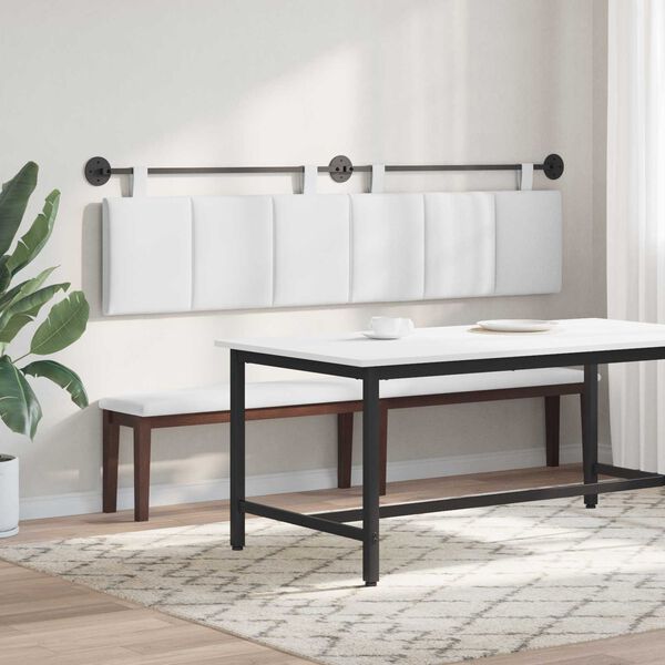 vidaXL Karājo&scaron;s galvgalis Balts 210 x 55 x 5 cm audums