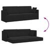 vidaXL Grīdas dīvāns-gulta 200cm Melna Samts