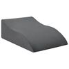 vidaXL Kājas spilvens Pelēka 68 x 41 x 21 cm PU putas