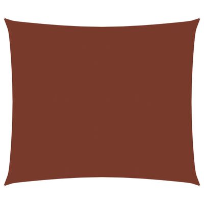vidaXL saulessargs, taisnstūra, 3,5x4,5 m, sarkanbrūns oksforda audums