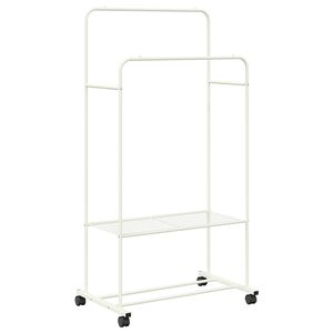 vidaXL Apģērba statīvs Balts 80 x 53 x 156 cm