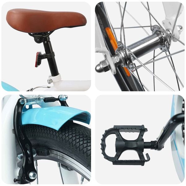 vidaXL Bērnu Velosipēds 20 Collas 6-11 gadu vecumam Gai&scaron;i zils