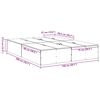 vidaXL Gultas rāmis Sonomas ozola 150 x 200 cm Inženierijas koks