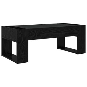 vidaXL Kafijas galdiņ&scaron; Melns ozolkoks 110 x 50 x 41 cm