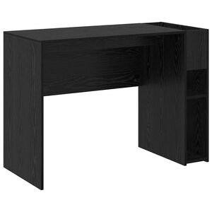 vidaXL Galds Melns ozolkoks Inženierijas koks 109 x 50 x 78 cm