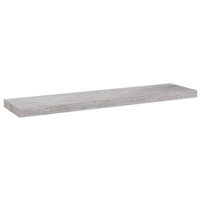 vidaXL sienas plaukti, 4 gab., betona pelēki, 90x23,5x3,8 cm, MDF