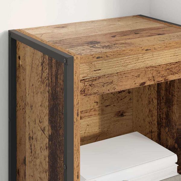 vidaXL Grāmatplaukts Vecs koks 80 x 30 x 155 cm Inženierijas koks