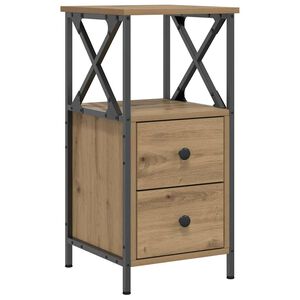 vidaXL naktsskapītis Artisan Oak 34x35,5x70 cm Engineered Wood