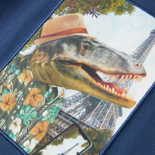 Bērnu T-krekls, tum&scaron;i zils, 116