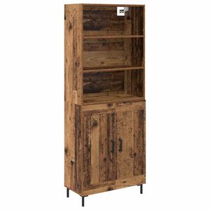 vidaXL Augstais skapītis Vecs koks 69,5 x 34 x 180 cm