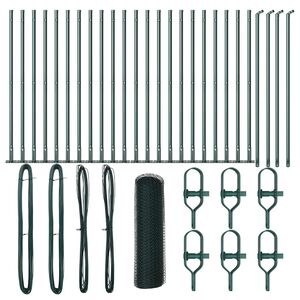 vidaXL Žoga āķis Zaļa