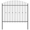 vidaXL Skrūvežogs ASTEN 200 x 200 cm Melna