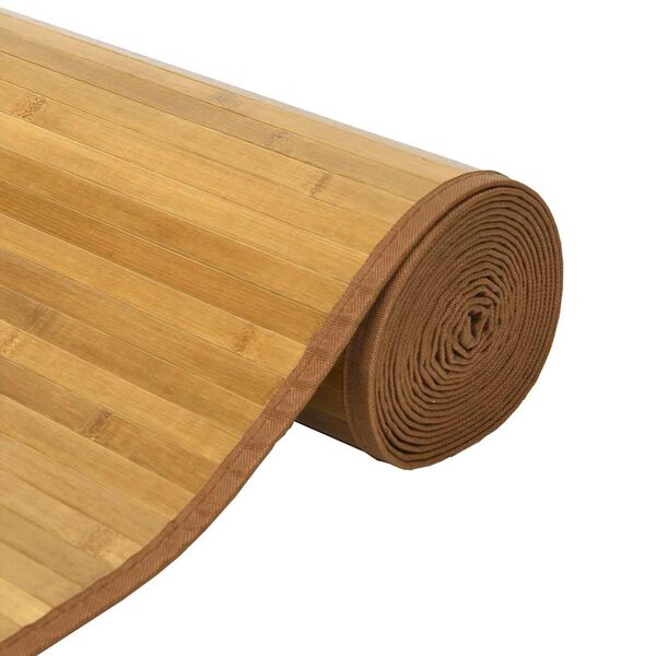 vidaXL paklājs, taisnstūra forma, dabīga krāsa, 70x100 cm, bambuss