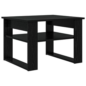 vidaXL Kafijas galdiņ&scaron; Melns ozolkoks 64 x 54 x 44 cm
