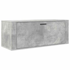 vidaXL sienas apavu skapītis, pelēks, 100x35x38 cm, inženierijas koks