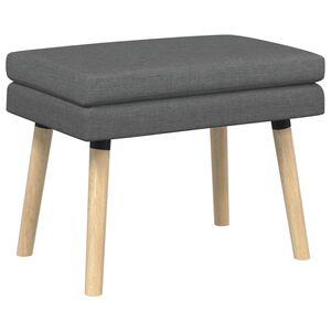 vidaXL Divslāņu sola Tum&scaron;i pelēka 60 x 40 x 46 cm Audums