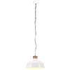 vidaXL griestu lampa, industriāls dizains, balta, 58 cm, E27